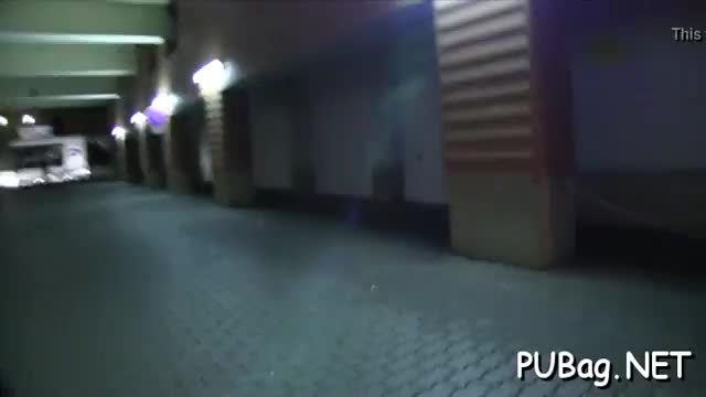 Nice-looking chick is training her blowjob skills with a giant schlong