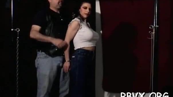 Irresistible babe gets hardcore slavery treatment session