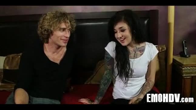Emo slut with tattoos 1064
